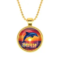 Кулон, цвет золото, с цепочкой, Дельфин C0114032