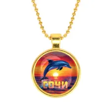 Кулон, цвет золото, с цепочкой, Дельфин C0114032