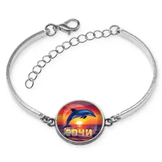 Браслет металлический, цвет серебро, Дельфин C0114046