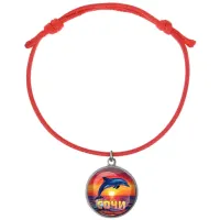 Браслет из красного шнура, Дельфин C0114052