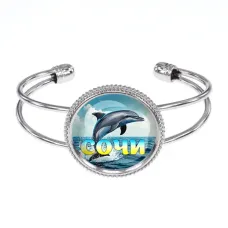 Браслет металлический, цвет серебро, Дельфин C0115034