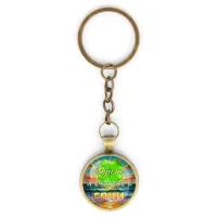 Круглый брелок, цвет бронза, с цепочкой, Удача C0116018