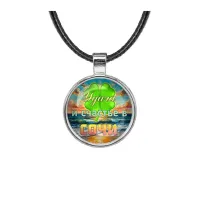 Кулон, цвет серебро, со шнурком, Удача C0116027