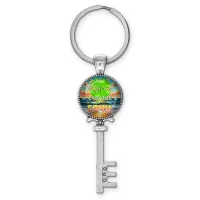 Брелок ключ, цвет серебро, с кольцом для ключей, Удача C0116044