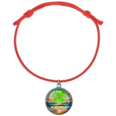 Браслет из красного шнура, Удача C0116052