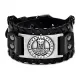 Кожаный браслет Молот Тора, цвет черный BS855-11-S