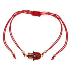 Браслет Хамса на красной нити BS887