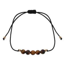 Браслет на нити с Тигровым глазом, 6мм BS888