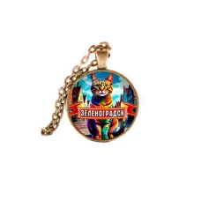 Кулон, цвет бронза, с цепочкой, Зеленоградск C0201028