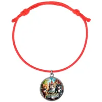 Браслет из красного шнура, Город котов C0202052