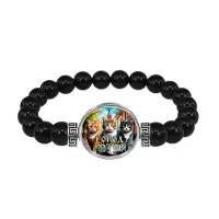 Браслет из черного агата, Город котов C0202056