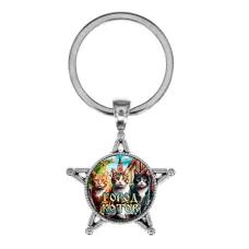 Звезда-брелок, металл, Город котов C0202065