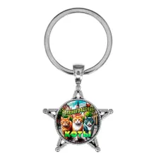 Звезда-брелок, металл, Зеленоградские коты C0203065