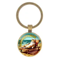 Круглый брелок, цвет бронза, Зеленоградск C0204017