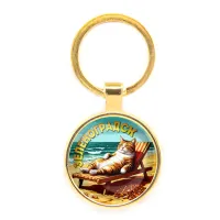 Круглый брелок, цвет золото, Зеленоградск C0204019