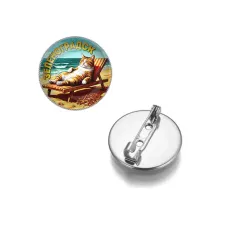 Круглый значок, цвет серебро, Зеленоградск C0204023