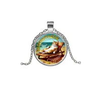 Кулон, цвет серебро, с цепочкой, Зеленоградск C0204026