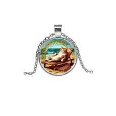 Кулон, цвет серебро, с цепочкой, Зеленоградск C0204026