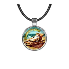 Кулон, цвет серебро, со шнурком, Зеленоградск C0204027