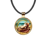 Кулон, цвет золото, со шнурком, Зеленоградск C0204033