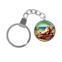 Брелок, нержавеющая сталь, с кольцом для ключей, Зеленоградск C0204061