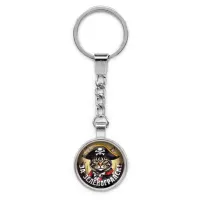 Круглый брелок, цвет серебро, с цепочкой, За Зеленоградск C0205022