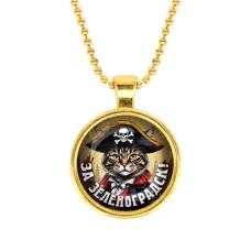 Кулон, цвет золото, с цепочкой, За Зеленоградск C0205032