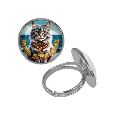 Кольцо металлическое, цвет серебро, Янтарь Зеленоградска C0207015