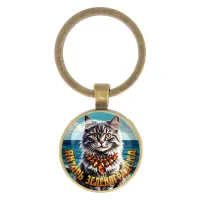 Круглый брелок, цвет бронза, Янтарь Зеленоградска C0207017