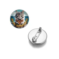 Круглый значок, цвет серебро, Янтарь Зеленоградска C0207023