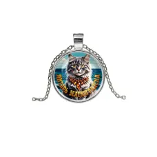 Кулон, цвет серебро, с цепочкой, Янтарь Зеленоградска C0207026