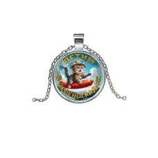 Кулон, цвет серебро, с цепочкой, Летим в Зеленоградск C0209026