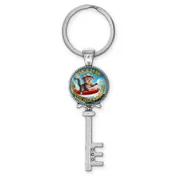 Брелок ключ, цвет серебро, с кольцом для ключей, Летим в Зеленоградск C0209044