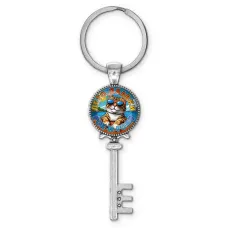 Брелок ключ, цвет серебро, с кольцом для ключей, Лето. Плавки. Рок-н-ролл C0210044