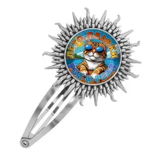 Заколка металлическая, цвет серебро, Лето. Плавки. Рок-н-ролл C0210045