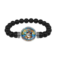 Браслет из черного агата, Лето. Плавки. Рок-н-ролл C0210056