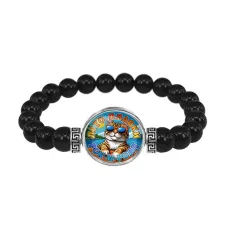 Браслет из черного агата, Лето. Плавки. Рок-н-ролл C0210056