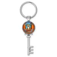 Брелок ключ, цвет серебро, с кольцом для ключей, Саундтрек Зеленоградска C0211044