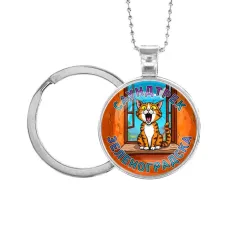 Кулон-брелок, цвет серебро, с цепочкой и кольцом, Саундтрек Зеленоградска C0211054