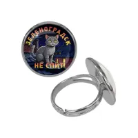 Кольцо металлическое, цвет серебро, Зеленоградск не спит C0212015