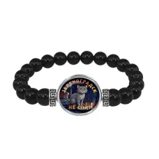 Браслет из черного агата, Зеленоградск не спит C0212056