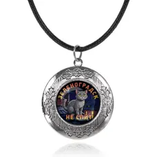 Арома-кулон металлический, Зеленоградск не спит C0212063