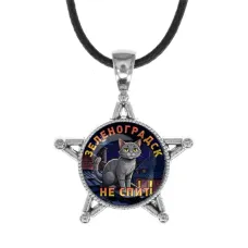 Звезда-кулон, металл, Зеленоградск не спит C0212064