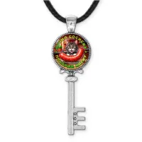 Кулон ключ, цвет серебро, со шнурком C0213043