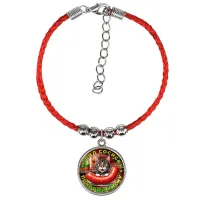 Браслет из красного шнура, Купил сосиску C0213047