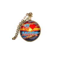 Кулон, цвет бронза, с цепочкой, Я люблю море C0301028