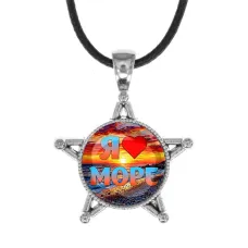 Звезда-кулон, металл, Я люблю море C0301064