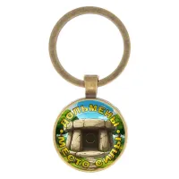 Круглый брелок, цвет бронза, Дольмены - место силы C0302017