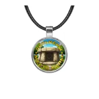 Кулон, цвет серебро, со шнурком, Дольмены - место силы C0302027