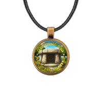 Кулон, цвет бронза, со шнурком, Дольмены - место силы C0302029